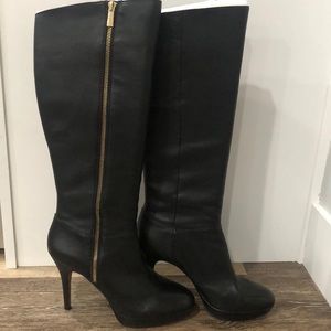 Vince Camuto black knee high boots (style Emilian)